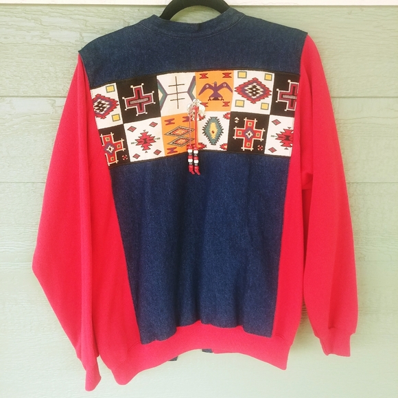 VTG Aztec Native American Jacket Southwestern - Picture 8 of 8